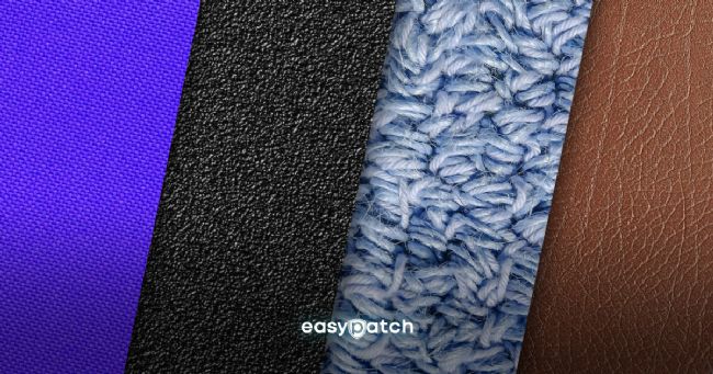 Valg av materialtype for patcher